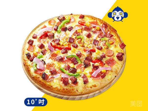 五香牛肉披萨图片