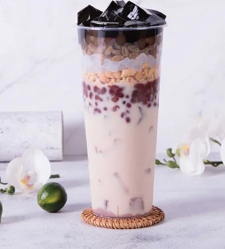 奶茶烧仙草图片