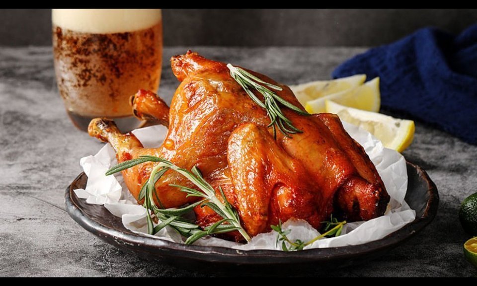 蜜汁风味烤鸡图片