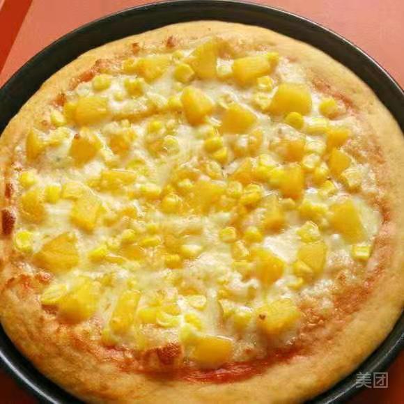 黄桃玉米披萨图片