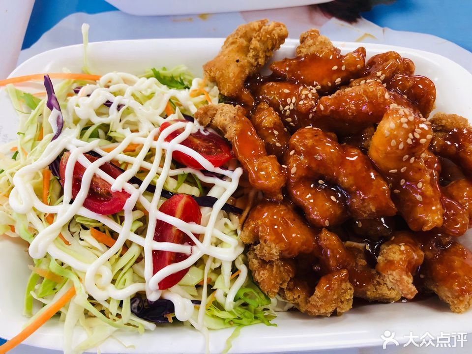 糖醋鸡柳饭图片