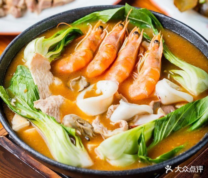 沙茶海鲜锅图片