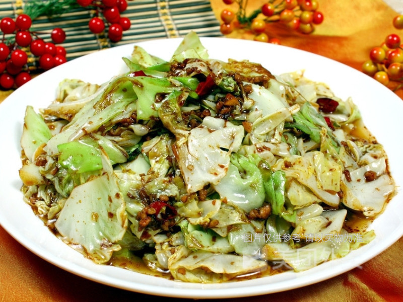 天津传统酱爆洋白菜图片