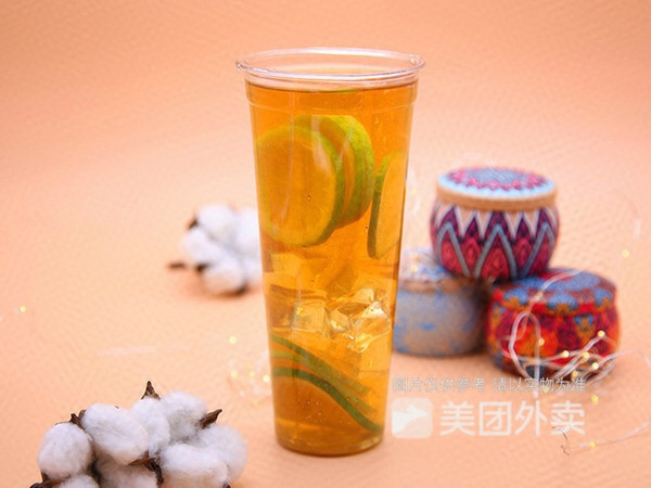 蜜桃乌龙柠檬茶图片