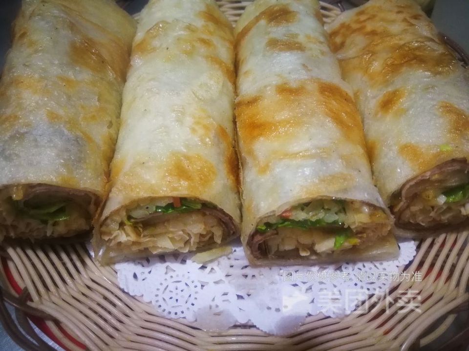 熏肉卷饼图片