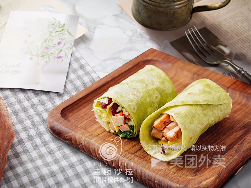 乐呵呵的藤椒鸡肉卷图片