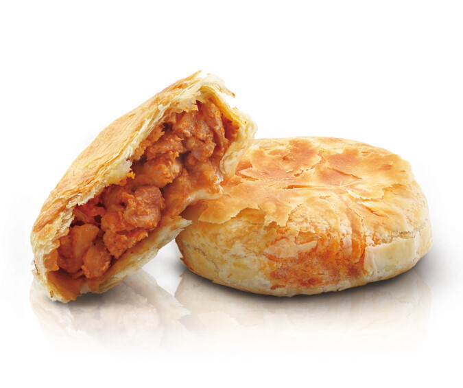 照烧鸡腿馅饼图片