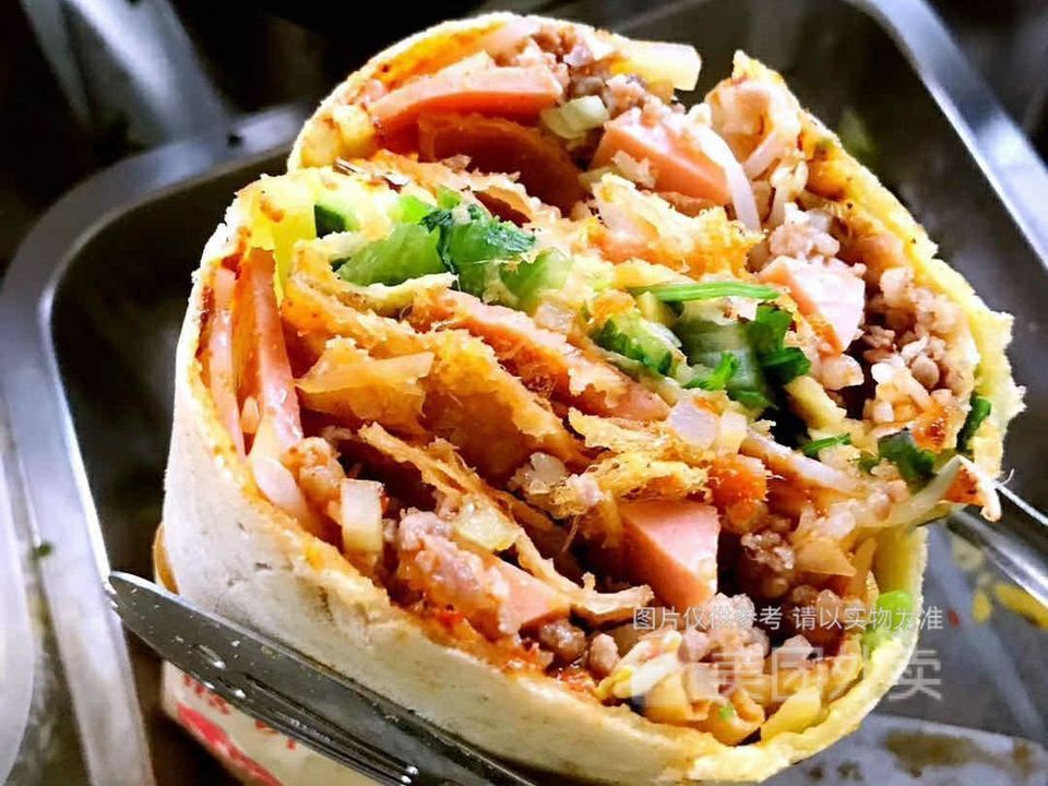 土豆火腿肉沫煎饼 火腿煎饼