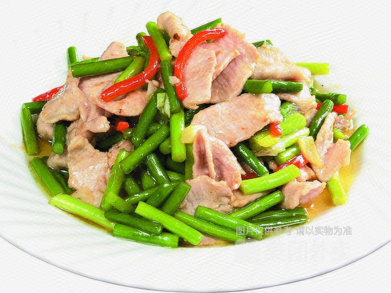 蒜苔腊肉盖浇饭图片