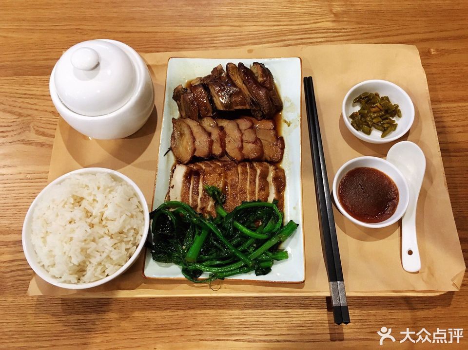烤肉豉油鸡双拼套餐图片
