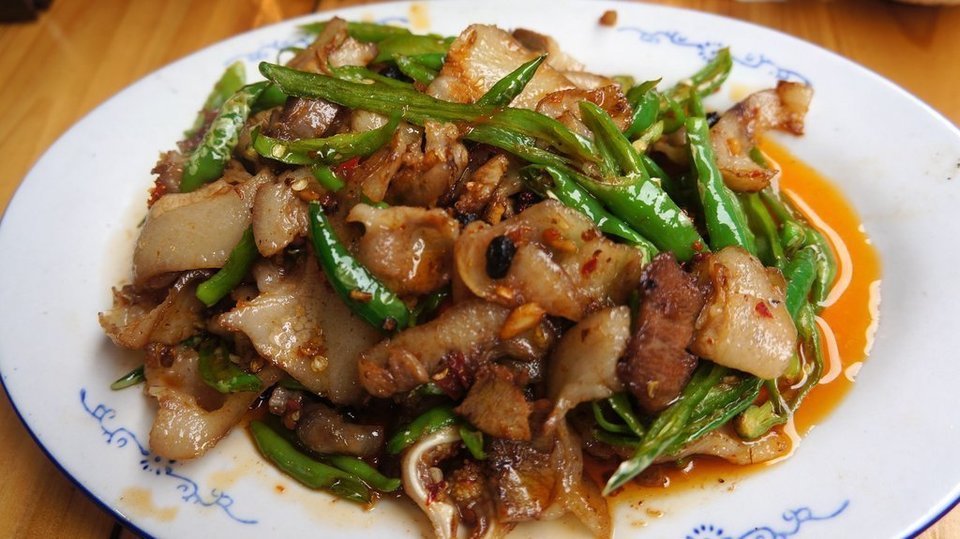 尖椒猪头肉图片