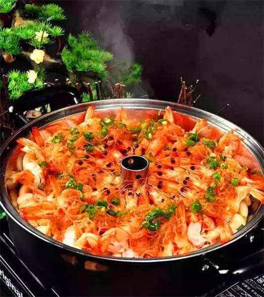 汽锅凤尾虾图片