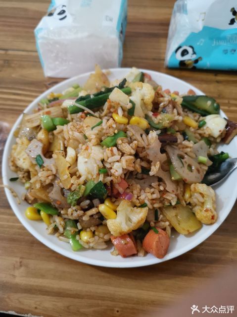 鐵板炒飯圖片