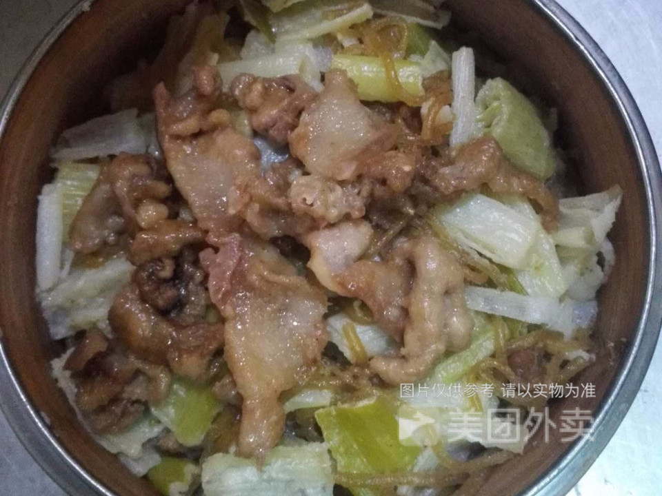 猪肉拌大葱图片