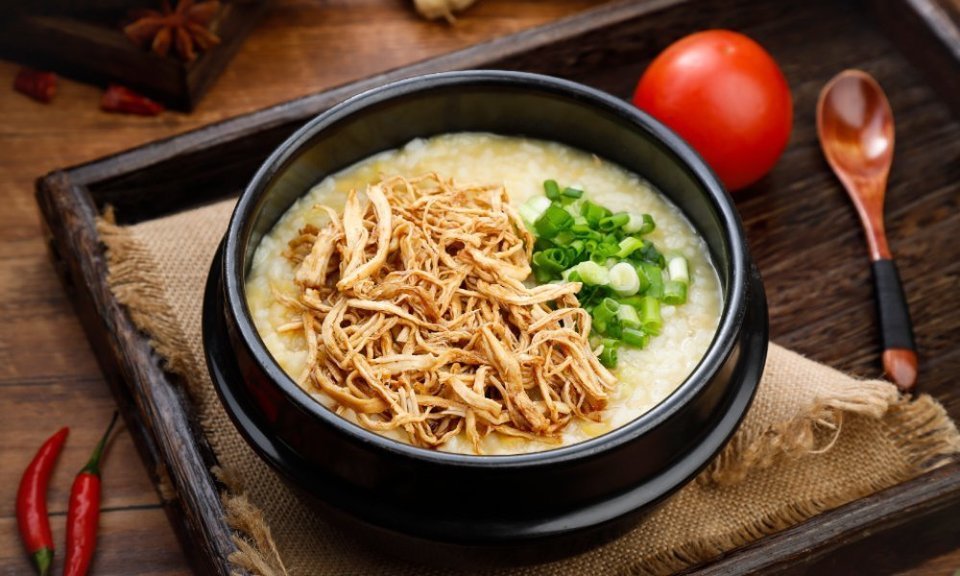 鸡丝豆汤饭图片