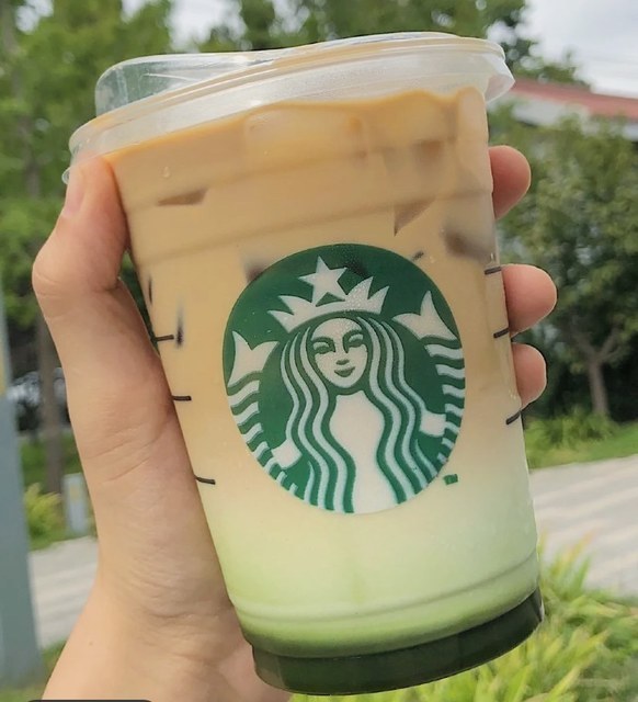 浓郁咖啡拿铁抹茶星冰乐推荐菜:星巴克(柳南万达广场店)位于柳州市