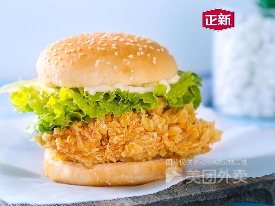 香辣鸡排堡图片