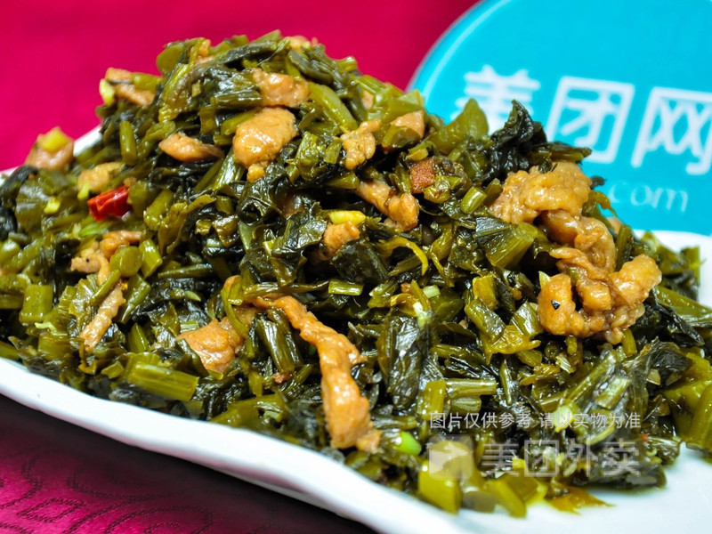 雪菜肉丝盖浇饭图片